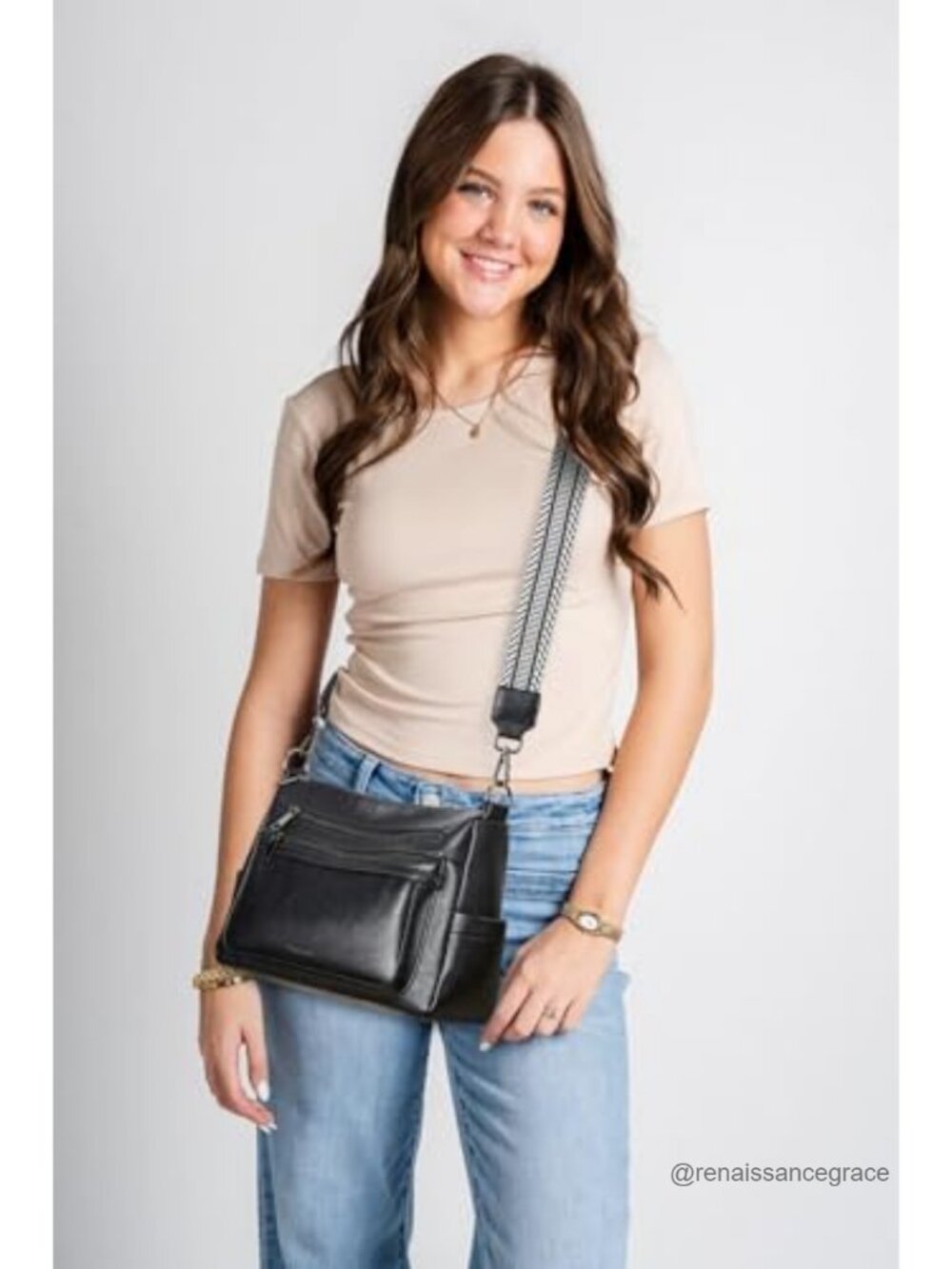 Medium Large Faux Leather Crossbody Bag Lightweight Sling Shoulder Handbag for